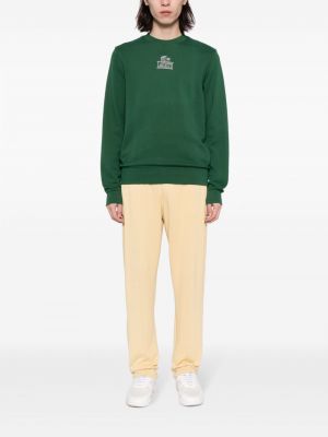 Sweter z nadrukiem Lacoste zielony