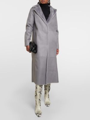 Manteau en cuir réversible Yves Salomon