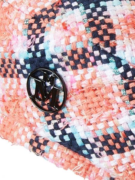 Tweed baskenmütze Maison Michel pink