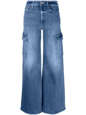 Voľné džínsy Mother modrá