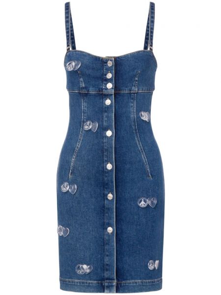 Rihmaga kleit Moschino Jeans sinine