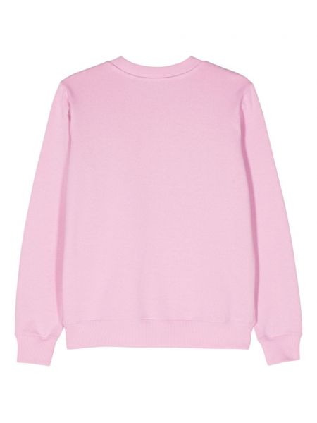 Raštuotas medvilninis džemperis Just Cavalli rožinė
