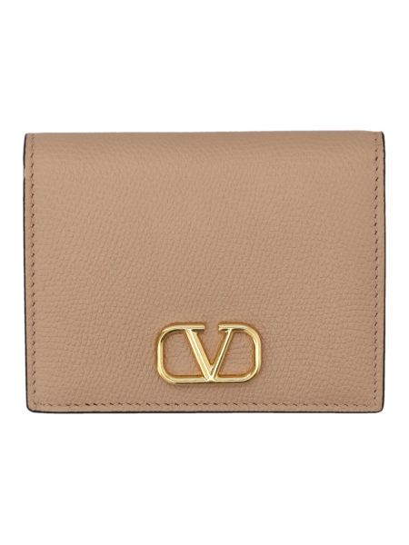 Brązowy portfel Valentino Garavani