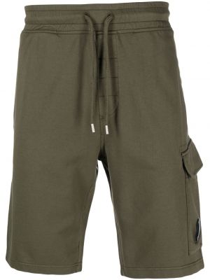 Pantaloni scurți din bumbac C.p. Company verde
