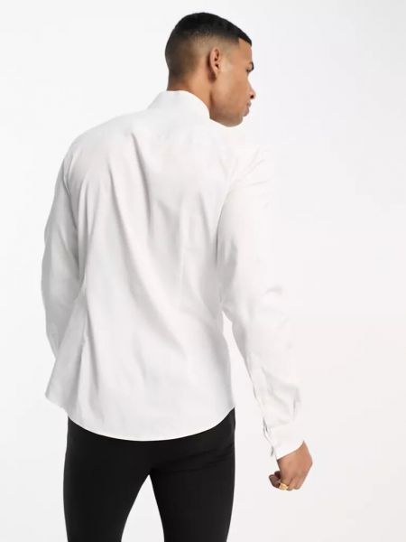 Элегантная атласная рубашка Asos белая