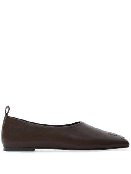 Læder loafers Courreges brun