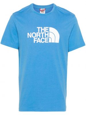 Kokvilnas t-krekls ar apdruku The North Face zils