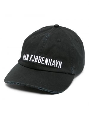 Haftowana czapka z daszkiem bawełniana Han Kjobenhavn