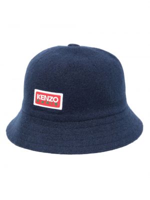 Raštuotas kepurė Kenzo mėlyna