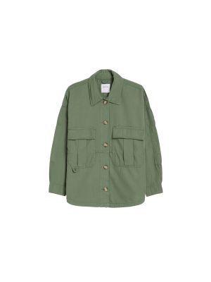 Prijelazna jakna Bershka zelena