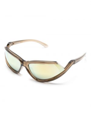 Okulary przeciwsłoneczne Balenciaga Eyewear brązowe