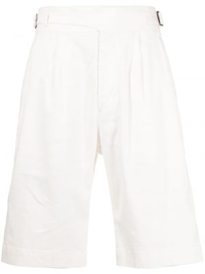 Pantaloni scurți plisate Man On The Boon. alb