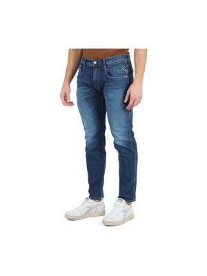 Slim fit skinny jeans mit taschen Replay blau