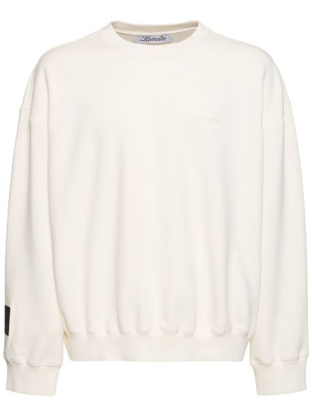 Μακρυμάνικη μπλούζα με σχέδιο Lanvin λευκό