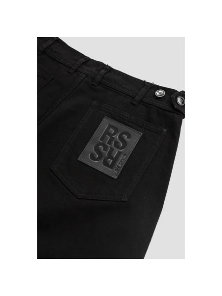 Szorty jeansowe na zamek Raf Simons czarne