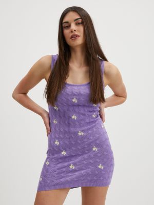 Pouzdrové šaty Noisy May fialové