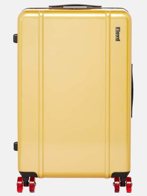 Kockás bőrönd Floyd aranyszínű