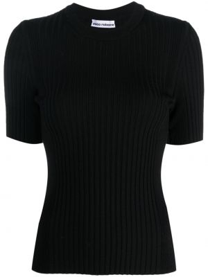 T-shirt en tricot Rabanne noir