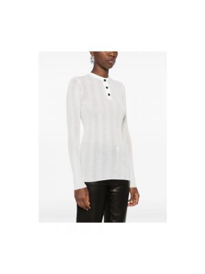 Jersey de algodón de tela jersey Khaite blanco