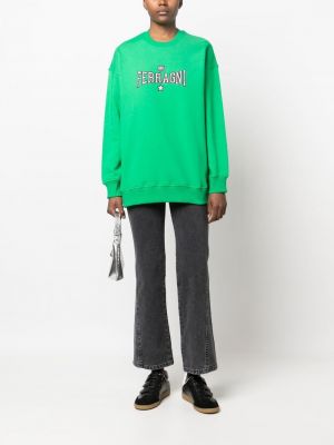 Siuvinėtas džemperis Chiara Ferragni žalia