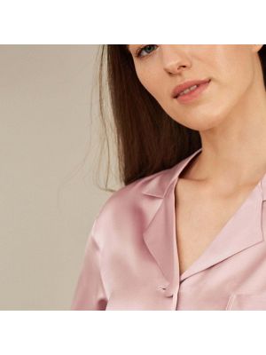 Шелковая пижама Lilysilk розовая