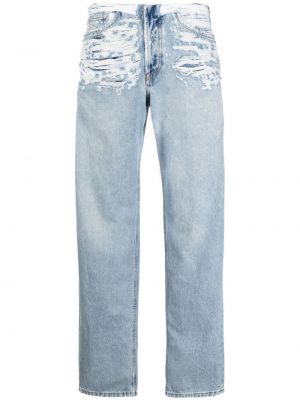 Zerrissene straight jeans Diesel blau