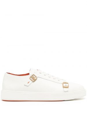 Spenne sneakers Santoni hvit