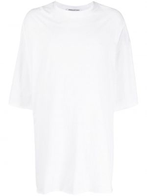 Памучна тениска с протрити краища Jordanluca бяло
