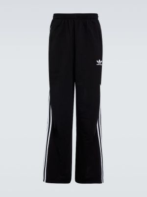 Pantaloni sport din bumbac Balenciaga negru