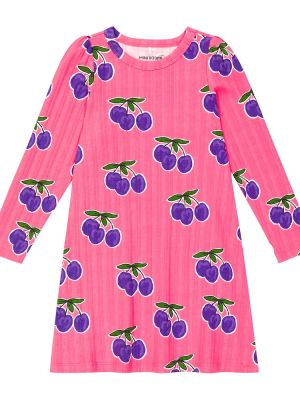 Bomull dress for jenter Mini Rodini rosa