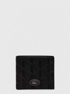 Usnjena denarnica Lacoste črna