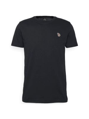 Базовая футболка слим с принтом зебра Paul Smith черная