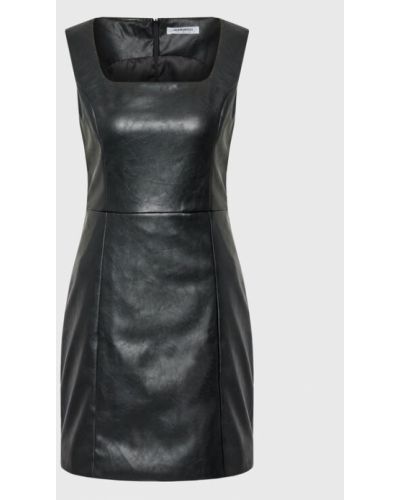 Glamorous Műbőr ruha TM0685 Fekete Regular Fit