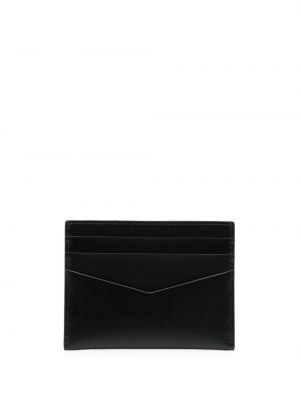 Raštuotas iš natūralios odos piniginė Givenchy juoda