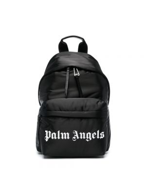 Plecak z nadrukiem Palm Angels czarny