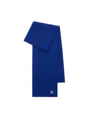 Bufanda con bordado de punto con estampado de cachemira Burberry azul