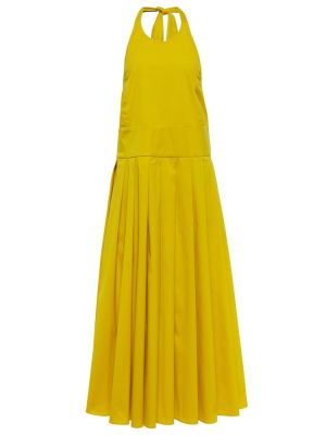 Sukienka midi bawełniana S Max Mara żółta