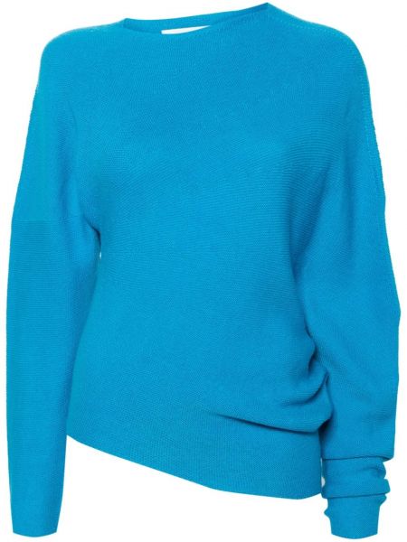 Vlnený sveter z merina Christian Wijnants modrá