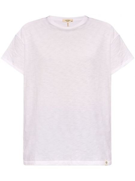 T-krekls ar apaļu kakla izgriezumu Rag & Bone balts