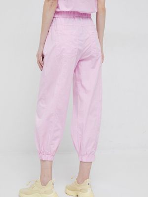 Pantaloni cu talie înaltă Deha roz