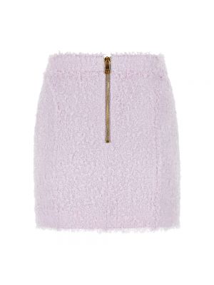 Mini falda Balmain violeta