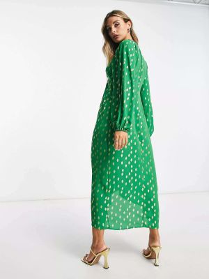 Платье миди Vila зеленое