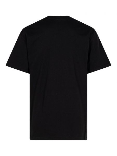 T-krekls ar apdruku Supreme melns