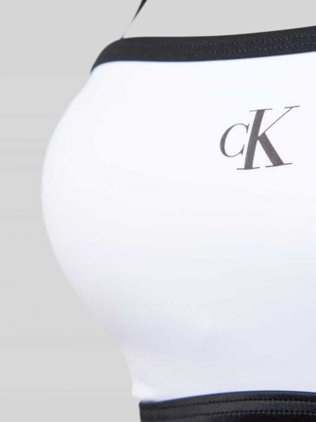 Bikini z nadrukiem Calvin Klein Underwear biały