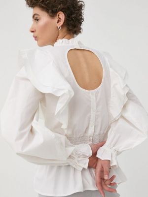 Хлопковая блузка Bruuns Bazaar белая