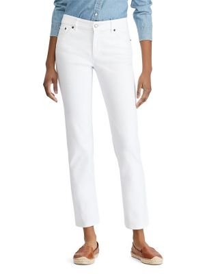 Прямые джинсы Ralph Lauren белые