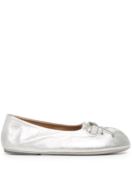 Pantofi din piele Marsell argintiu