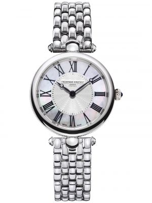 Женские швейцарские часы в стиле ар-деко с браслетом из нержавеющей стали, 30 мм Frederique Constant