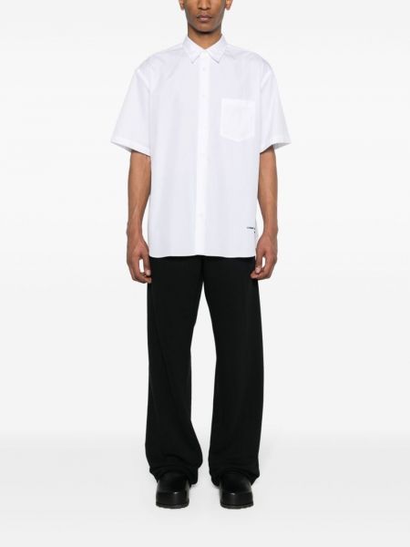 Haftowana koszula bawełniana Comme Des Garcons Homme biała