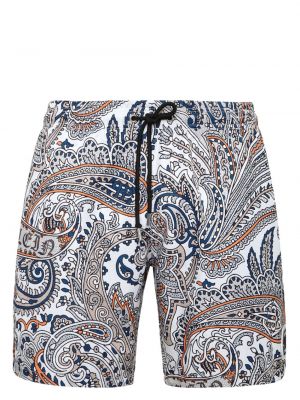 Kratke hlače s potiskom s paisley potiskom Philipp Plein bela